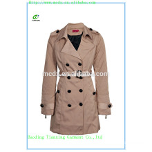 2015 OEM моды хаки стеганые женские пальто